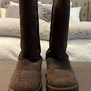 UGG Women’s Classic Tall Boot, Chocolate, Size 6